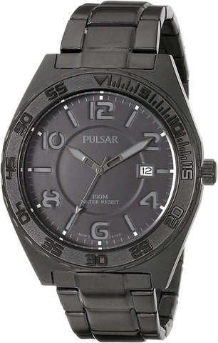 Pulsar Men's PS9315 Analog Display Japanese Quartz Black Watch