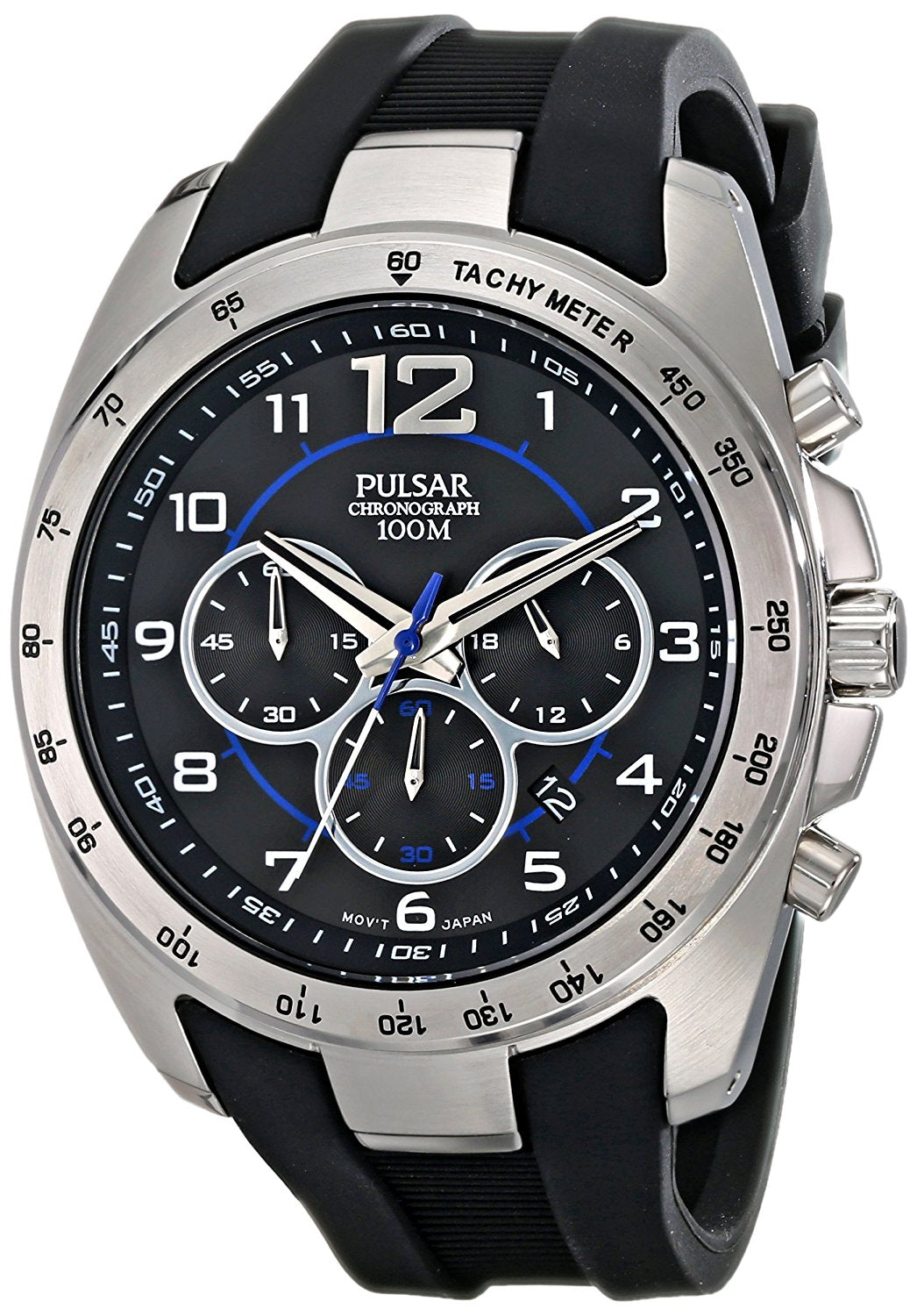 Pulsar Men's PT3621 Analog Display Japanese Quartz Black Watch