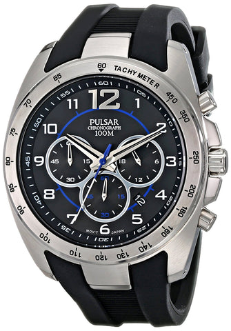 Pulsar Men's PT3621 Analog Display Japanese Quartz Black Watch