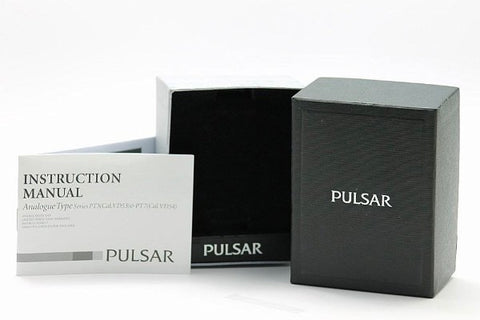 Men's Pulsar pxha05 X - Silver-tone Black Dial and Bezel