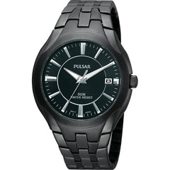 Pulsar Men's PXHA27 Classic Stainless Steel Black Dress Watch
