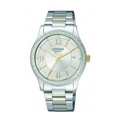 Citizen Women's EV0044-58A Two Tone Silver Swarovski Accented Quartz Watch