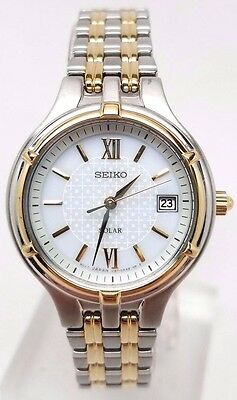 Seiko Women's SUT218 Analog Display Japanese Quartz Two Tone Watch