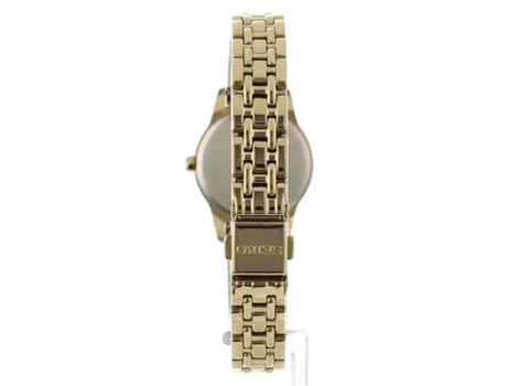 Seiko Women's SUP128 Stainless Steel Analog with White Dial Watch