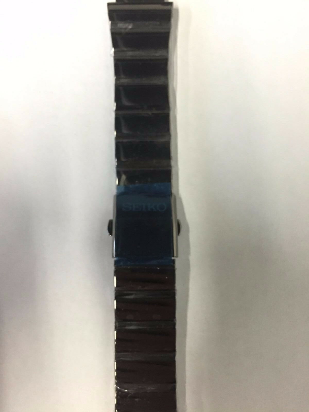 SEIKO SGEG19 SGEG25 Black Watch Band Replacement Stainless Steel Bracelet Links