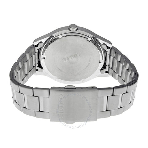Seiko Men's SUR051 Stainless Steel Bracelet With Black Dial Watch