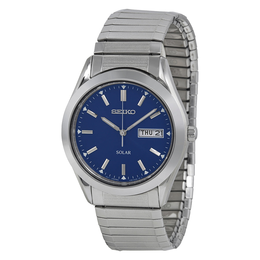Seiko Men's SNE057 Solar Blue Dial Watch