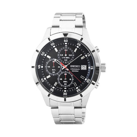 Seiko Men's SKS561 Chronograph Black Dial Watch