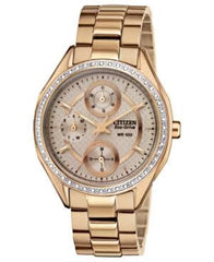 Citizen Women's FD1063-57X Drive from Citizen Eco-Drive Rose Gold-Tone Stainless Steel Bracelet Watch