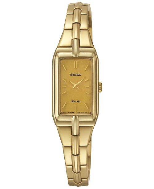 Seiko Women's SUP276 Analog Display Analog Quartz Gold Watch