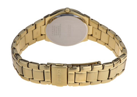 Seiko Women's SUT130 Solar-Power Gold-Tone Bracelet Watch