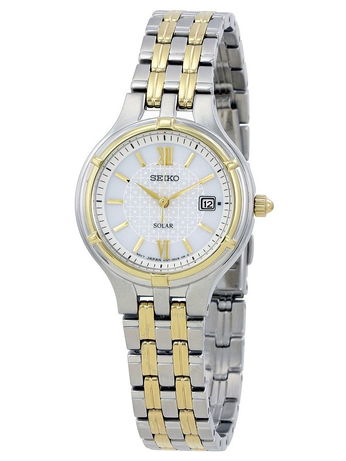 Seiko Women's SUT218 Analog Display Japanese Quartz Two Tone Watch