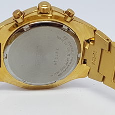 Seiko Men's SND586 Gold Plated Chronograph Watch