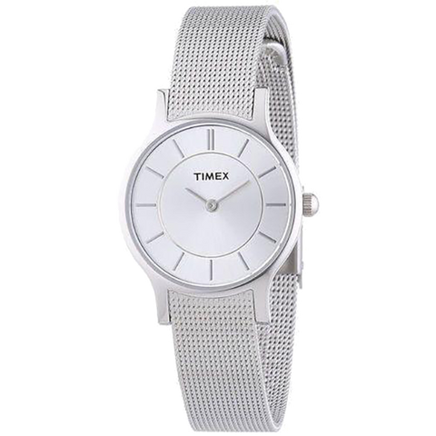 Timex T2P167 Ladies PREMIUM Silver Watch