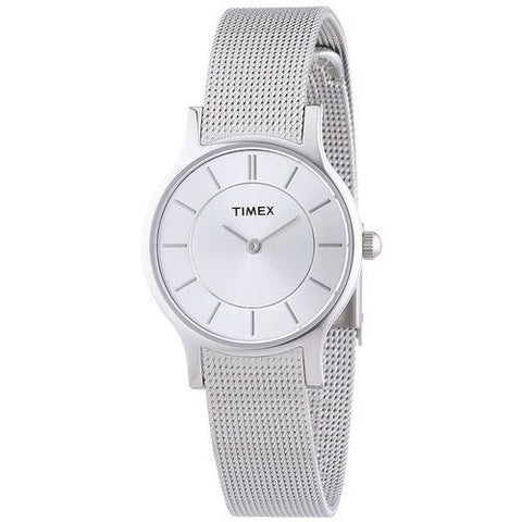 Timex T2P167 Ladies PREMIUM Silver Watch