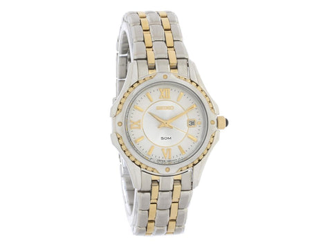 Seiko Women's SXDC36 Two-Tone Le Grand Sport White Dial Watch