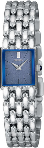 Seiko Women's SYL793 Silver-Tone Dress Blue Dial Watch