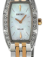 Seiko Women's SUP154 Two Tone Stainless Steel Analog Mother-Of-Pearl Dial Watch
